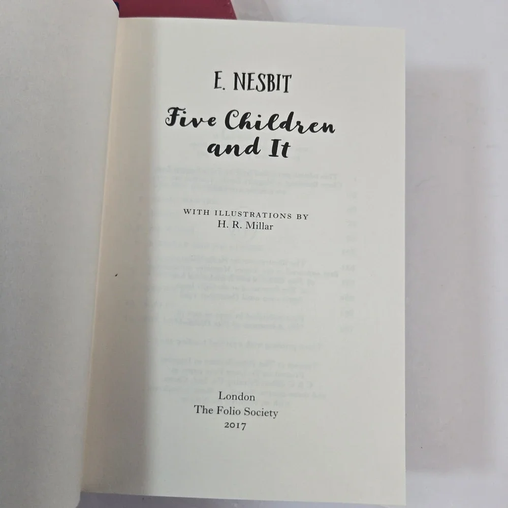 Five Children and It E Nesbit Folio Society 2017 Hardcover Book Slipcase